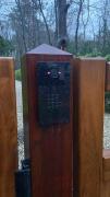 dubbele houten poort 