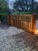 dubbele houten poort 